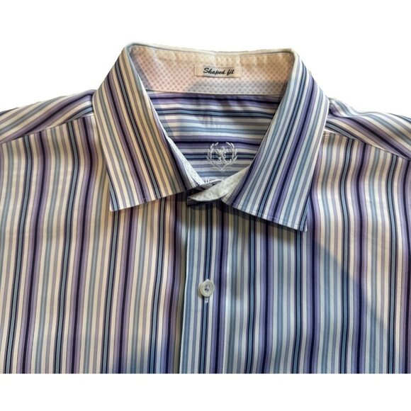 Bugattchi UOMO Men's Shirt,100 % Cotton, Luxurious stripes, excellent condition, - Picture 4 of 12